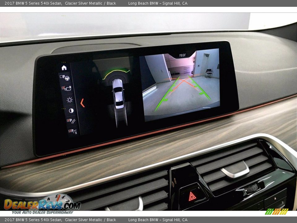 2017 BMW 5 Series 540i Sedan Glacier Silver Metallic / Black Photo #17