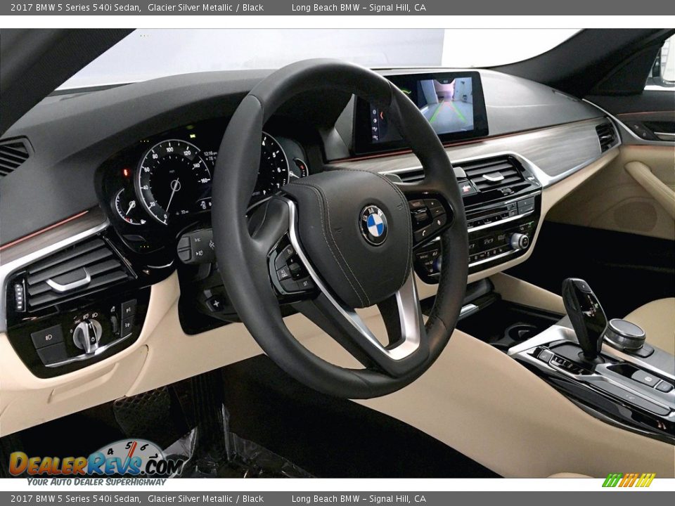 2017 BMW 5 Series 540i Sedan Glacier Silver Metallic / Black Photo #21