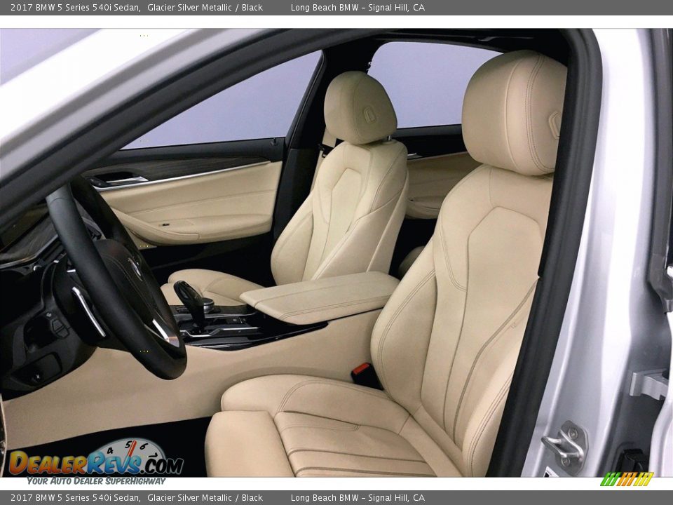 2017 BMW 5 Series 540i Sedan Glacier Silver Metallic / Black Photo #28