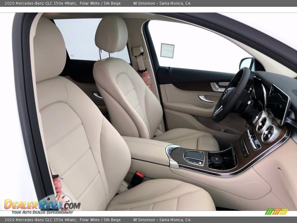 2020 Mercedes-Benz GLC 350e 4Matic Polar White / Silk Beige Photo #5