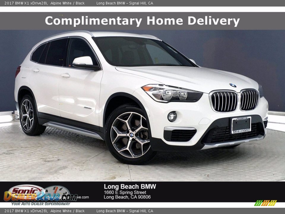2017 BMW X1 xDrive28i Alpine White / Black Photo #1