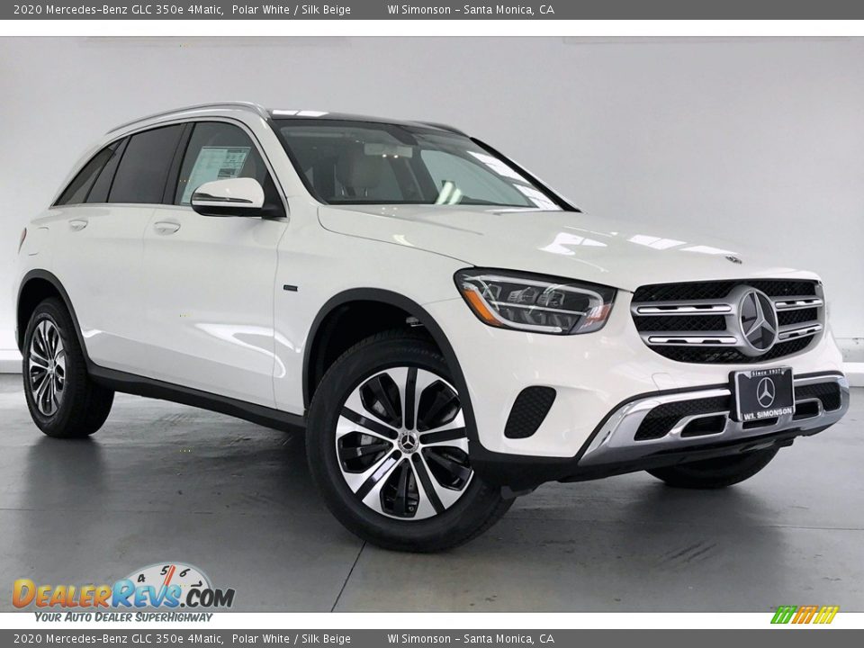 2020 Mercedes-Benz GLC 350e 4Matic Polar White / Silk Beige Photo #12