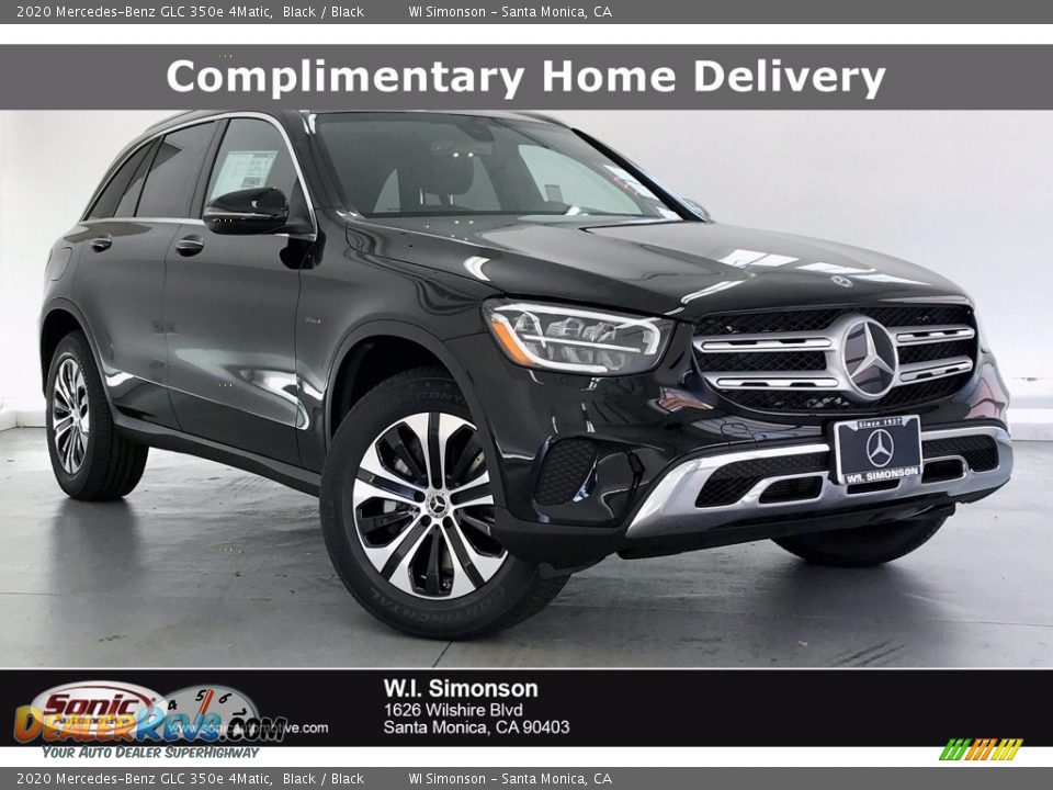 2020 Mercedes-Benz GLC 350e 4Matic Black / Black Photo #1