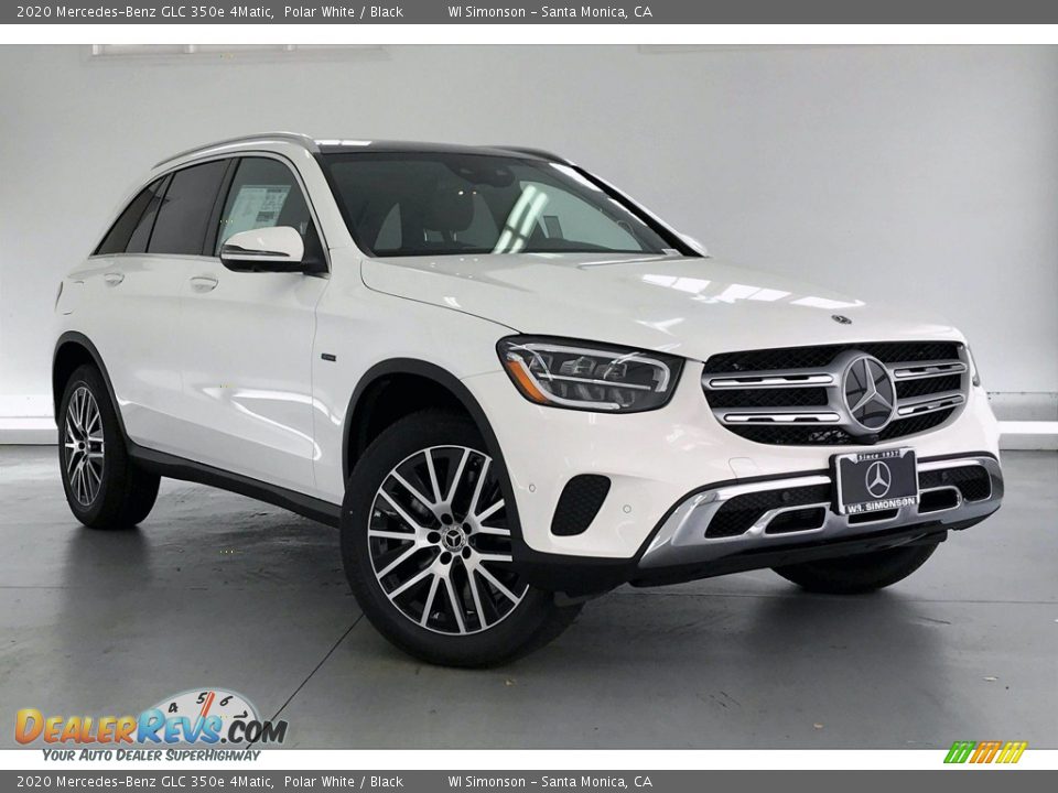 2020 Mercedes-Benz GLC 350e 4Matic Polar White / Black Photo #12