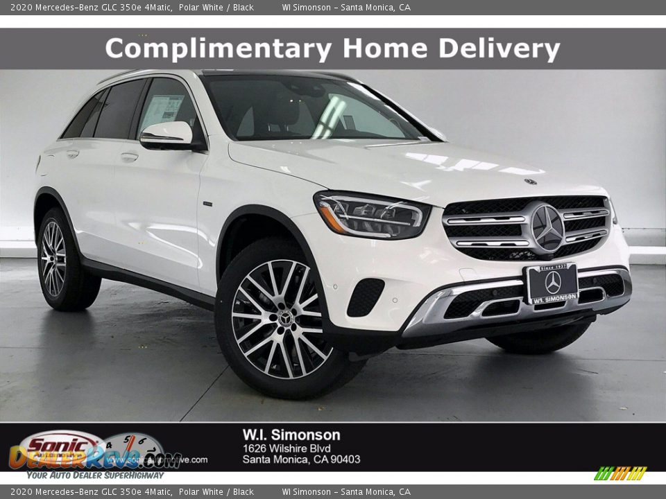 2020 Mercedes-Benz GLC 350e 4Matic Polar White / Black Photo #1