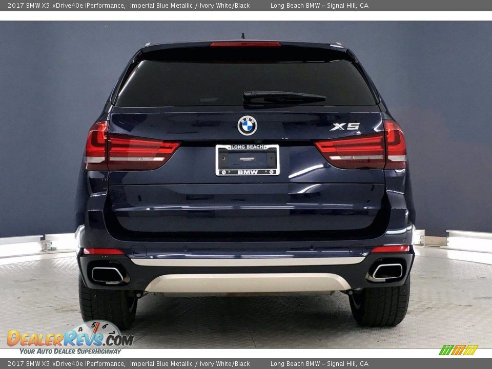 2017 BMW X5 xDrive40e iPerformance Imperial Blue Metallic / Ivory White/Black Photo #3