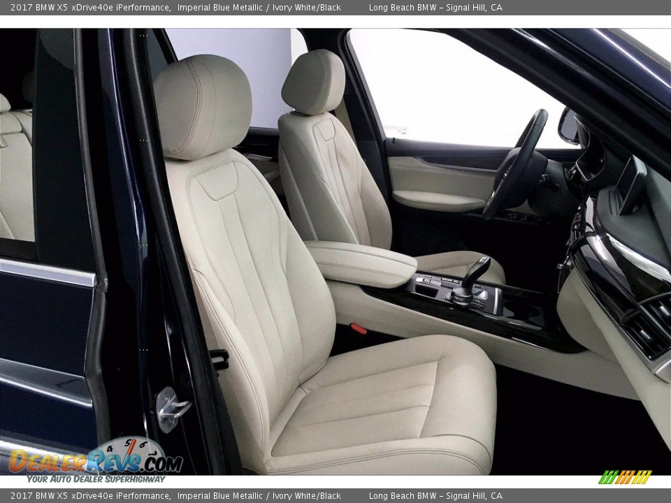 2017 BMW X5 xDrive40e iPerformance Imperial Blue Metallic / Ivory White/Black Photo #6