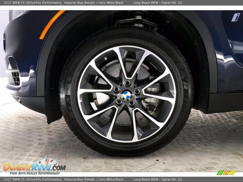 2017 BMW X5 xDrive40e iPerformance Imperial Blue Metallic / Ivory White/Black Photo #8