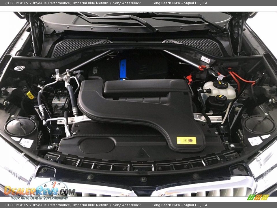 2017 BMW X5 xDrive40e iPerformance Imperial Blue Metallic / Ivory White/Black Photo #9