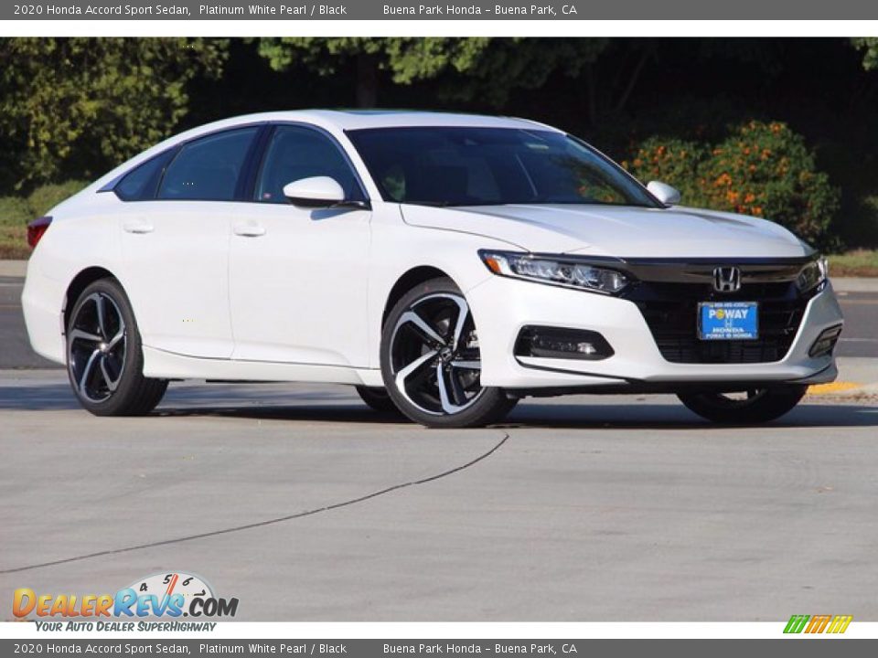 2020 Honda Accord Sport Sedan Platinum White Pearl / Black Photo #2