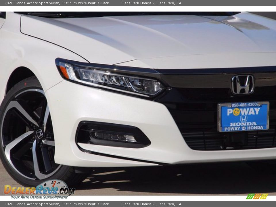 2020 Honda Accord Sport Sedan Platinum White Pearl / Black Photo #3