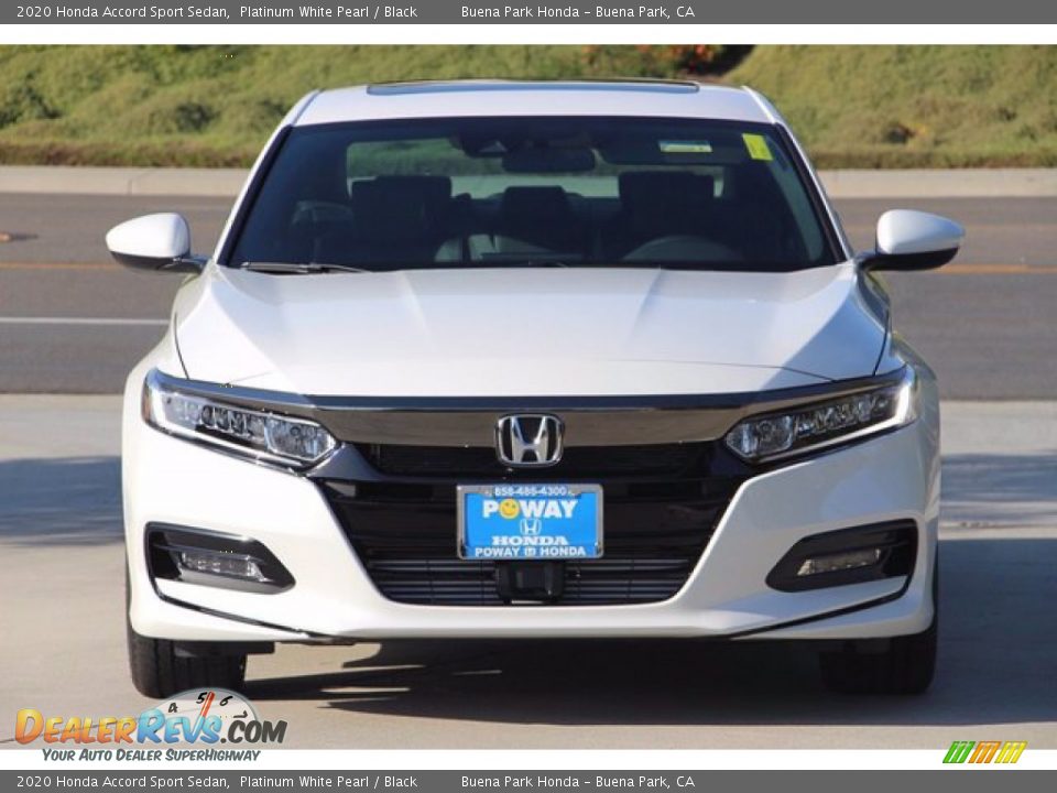 2020 Honda Accord Sport Sedan Platinum White Pearl / Black Photo #4