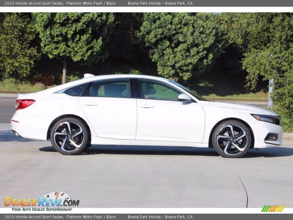 2020 Honda Accord Sport Sedan Platinum White Pearl / Black Photo #5