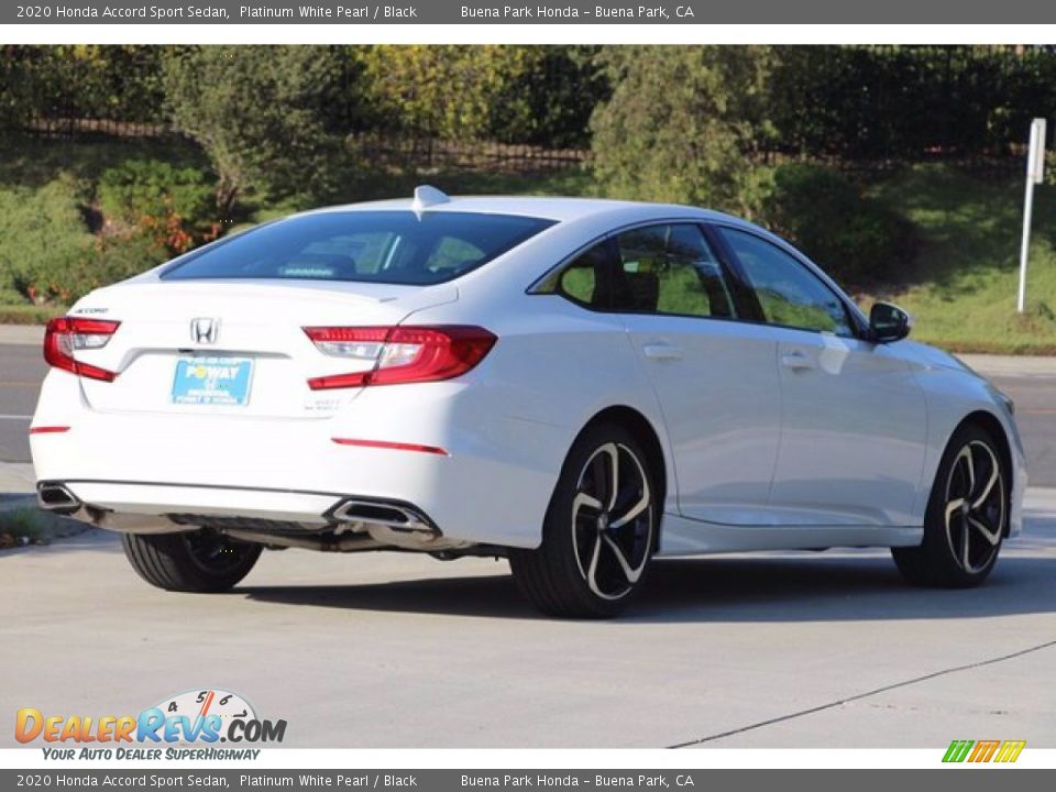 2020 Honda Accord Sport Sedan Platinum White Pearl / Black Photo #6