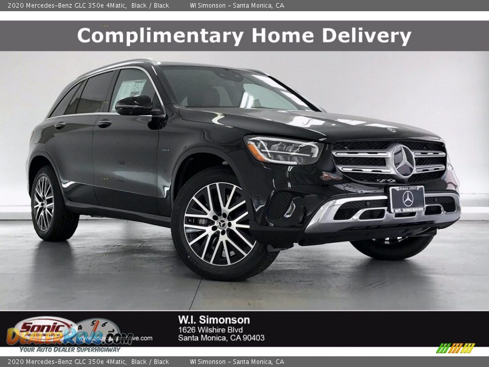 2020 Mercedes-Benz GLC 350e 4Matic Black / Black Photo #1