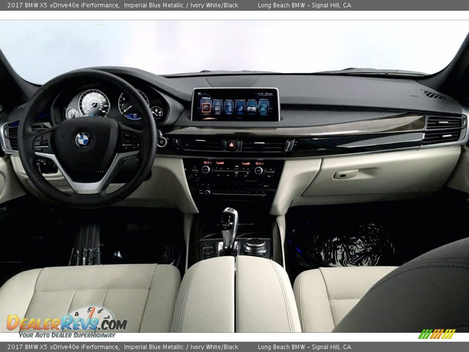 2017 BMW X5 xDrive40e iPerformance Imperial Blue Metallic / Ivory White/Black Photo #15