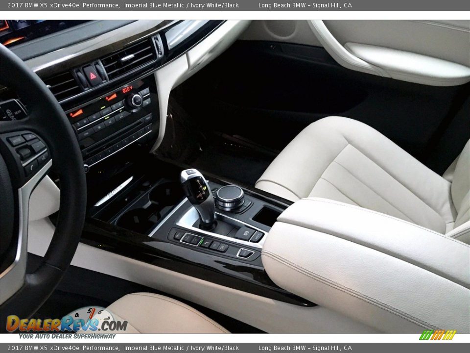 2017 BMW X5 xDrive40e iPerformance Imperial Blue Metallic / Ivory White/Black Photo #16