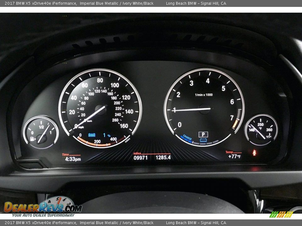 2017 BMW X5 xDrive40e iPerformance Imperial Blue Metallic / Ivory White/Black Photo #20