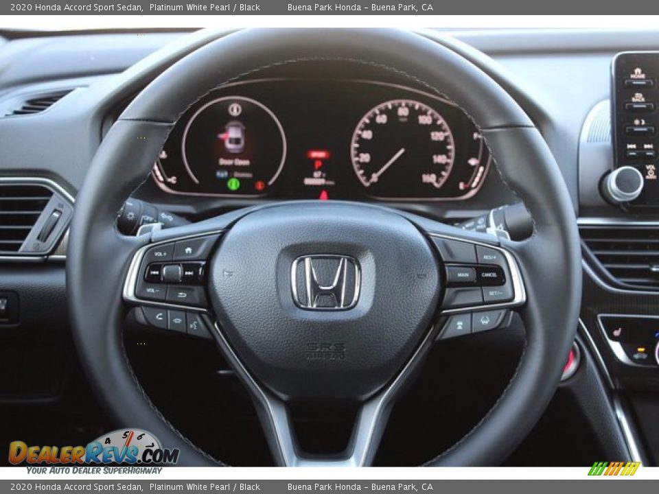 2020 Honda Accord Sport Sedan Platinum White Pearl / Black Photo #16