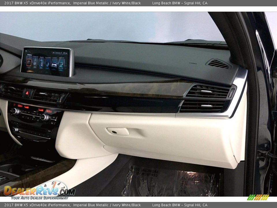 2017 BMW X5 xDrive40e iPerformance Imperial Blue Metallic / Ivory White/Black Photo #22