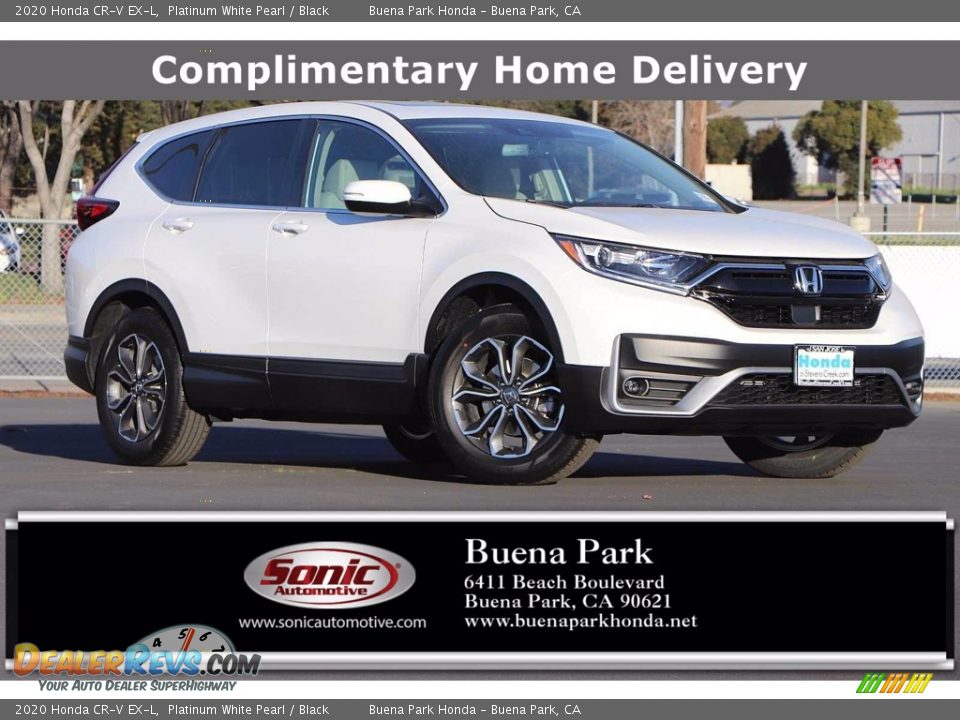 2020 Honda CR-V EX-L Platinum White Pearl / Black Photo #1