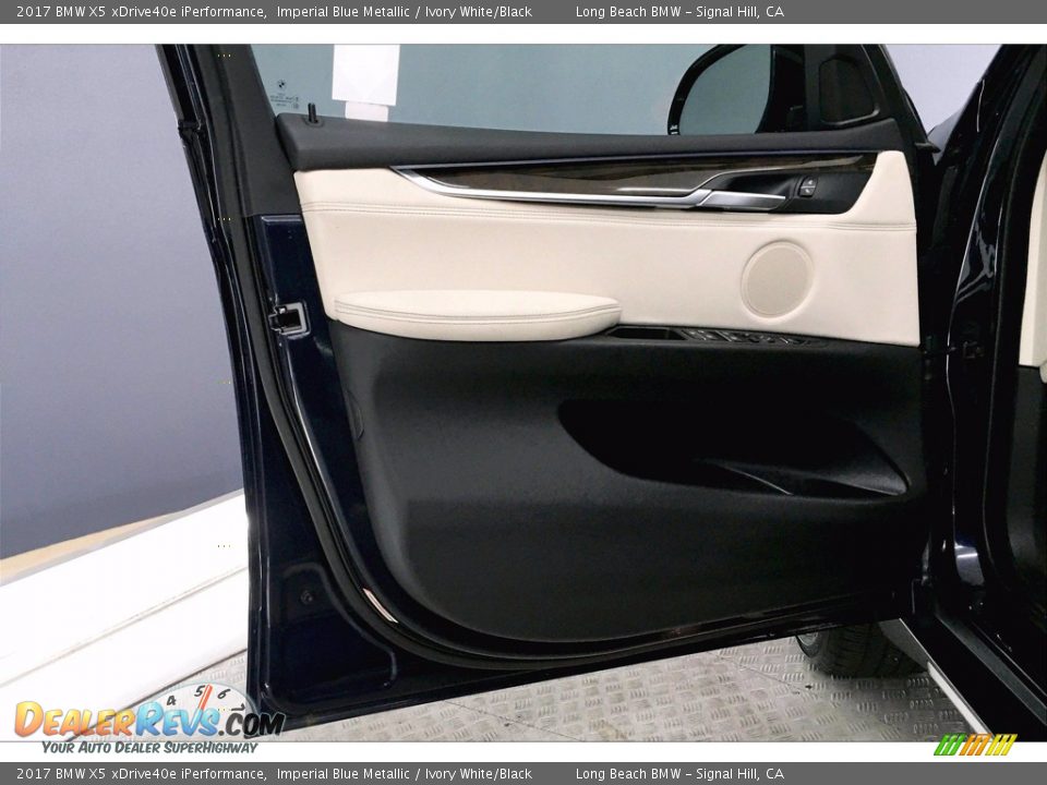 2017 BMW X5 xDrive40e iPerformance Imperial Blue Metallic / Ivory White/Black Photo #23