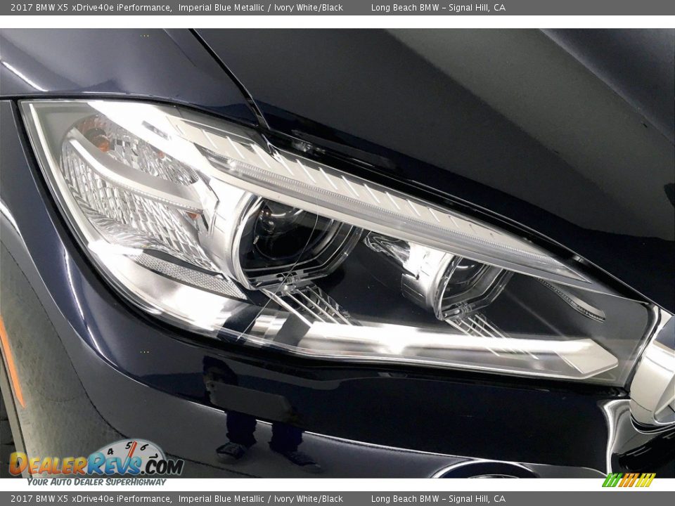2017 BMW X5 xDrive40e iPerformance Imperial Blue Metallic / Ivory White/Black Photo #26
