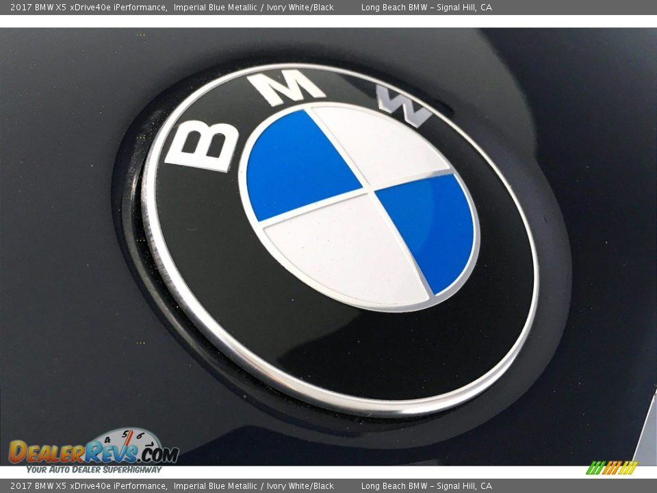 2017 BMW X5 xDrive40e iPerformance Imperial Blue Metallic / Ivory White/Black Photo #33