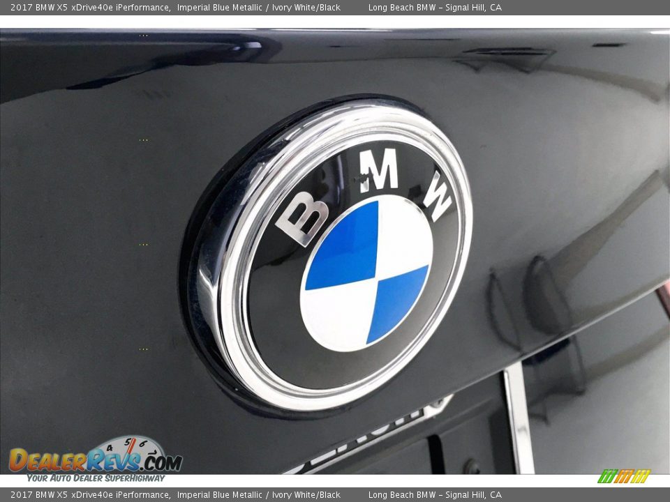 2017 BMW X5 xDrive40e iPerformance Imperial Blue Metallic / Ivory White/Black Photo #34