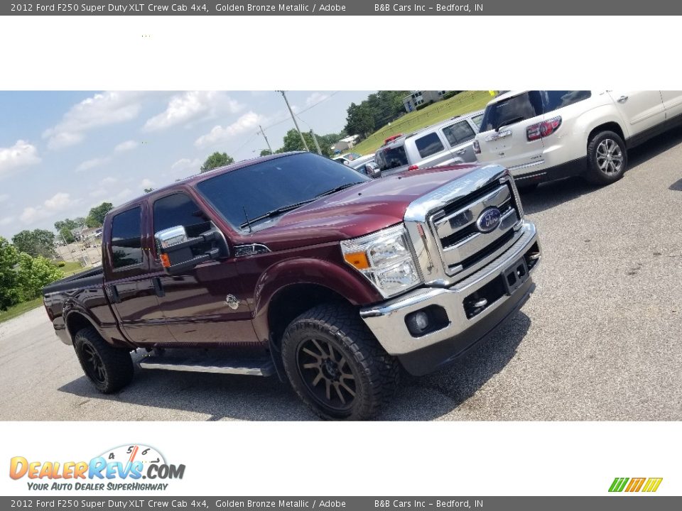 2012 Ford F250 Super Duty XLT Crew Cab 4x4 Golden Bronze Metallic / Adobe Photo #1