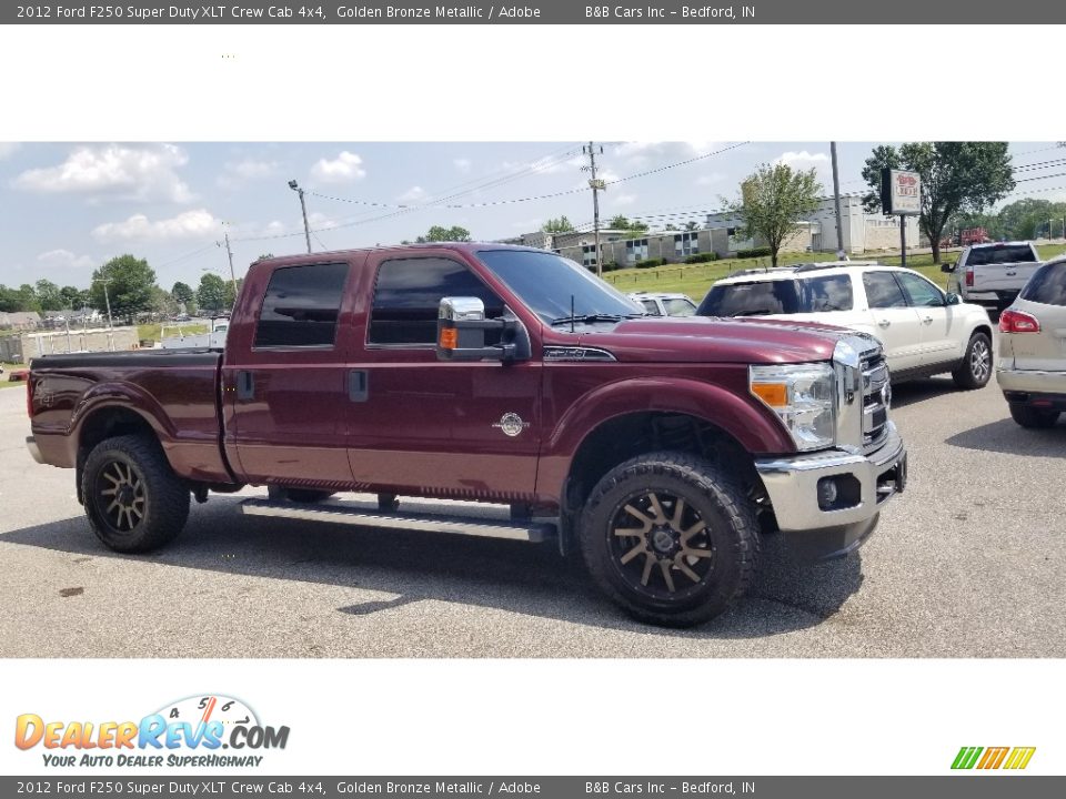 2012 Ford F250 Super Duty XLT Crew Cab 4x4 Golden Bronze Metallic / Adobe Photo #2