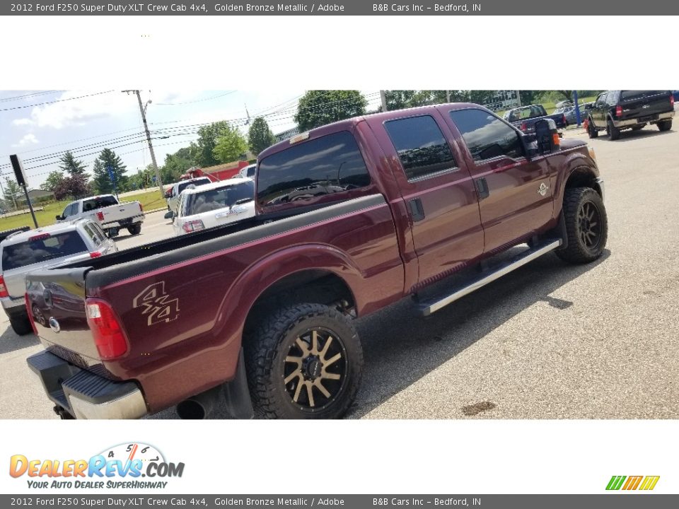2012 Ford F250 Super Duty XLT Crew Cab 4x4 Golden Bronze Metallic / Adobe Photo #3