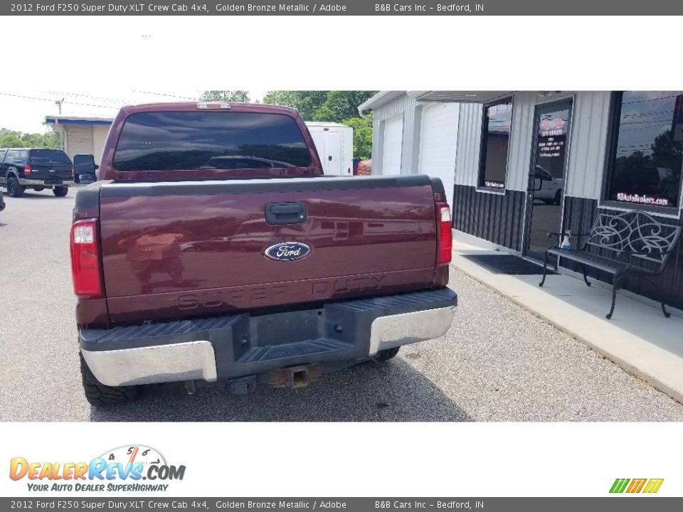 2012 Ford F250 Super Duty XLT Crew Cab 4x4 Golden Bronze Metallic / Adobe Photo #4
