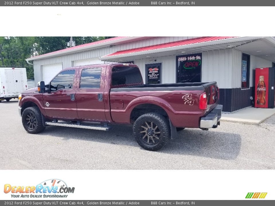 2012 Ford F250 Super Duty XLT Crew Cab 4x4 Golden Bronze Metallic / Adobe Photo #6