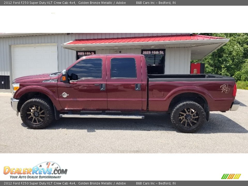 2012 Ford F250 Super Duty XLT Crew Cab 4x4 Golden Bronze Metallic / Adobe Photo #7