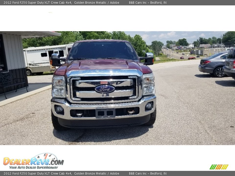 2012 Ford F250 Super Duty XLT Crew Cab 4x4 Golden Bronze Metallic / Adobe Photo #9