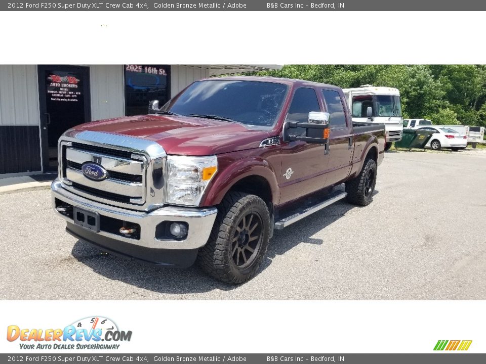 2012 Ford F250 Super Duty XLT Crew Cab 4x4 Golden Bronze Metallic / Adobe Photo #10