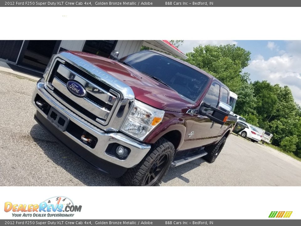 2012 Ford F250 Super Duty XLT Crew Cab 4x4 Golden Bronze Metallic / Adobe Photo #11