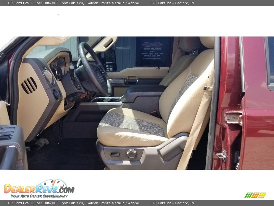 2012 Ford F250 Super Duty XLT Crew Cab 4x4 Golden Bronze Metallic / Adobe Photo #14