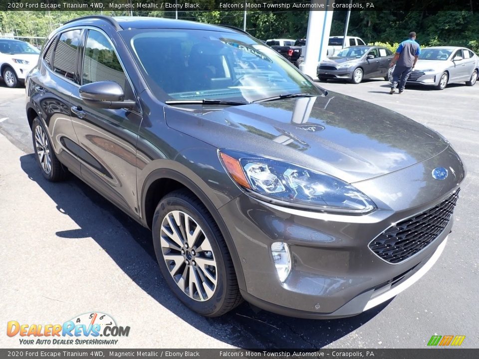 2020 Ford Escape Titanium 4WD Magnetic Metallic / Ebony Black Photo #3