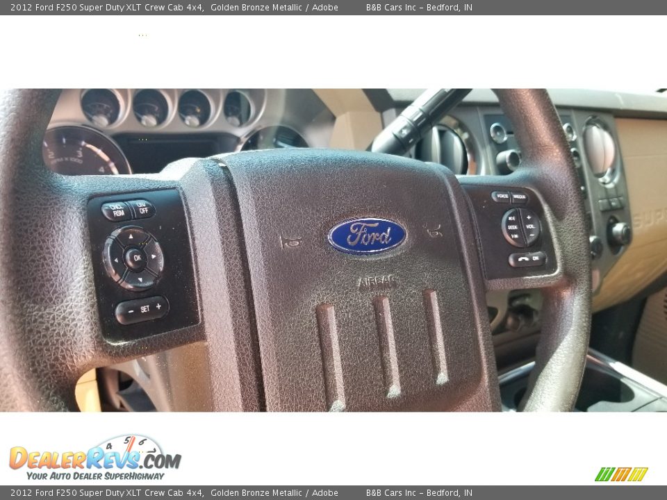 2012 Ford F250 Super Duty XLT Crew Cab 4x4 Golden Bronze Metallic / Adobe Photo #16