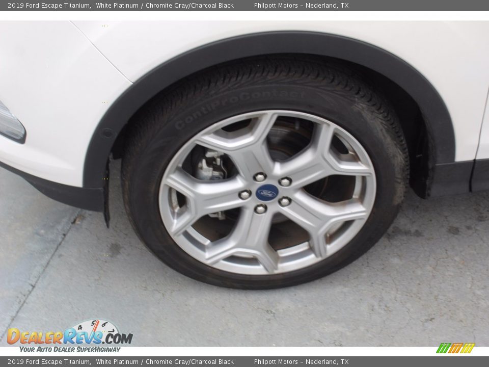 2019 Ford Escape Titanium White Platinum / Chromite Gray/Charcoal Black Photo #5