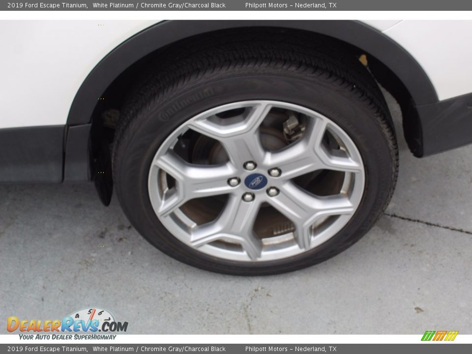 2019 Ford Escape Titanium White Platinum / Chromite Gray/Charcoal Black Photo #6