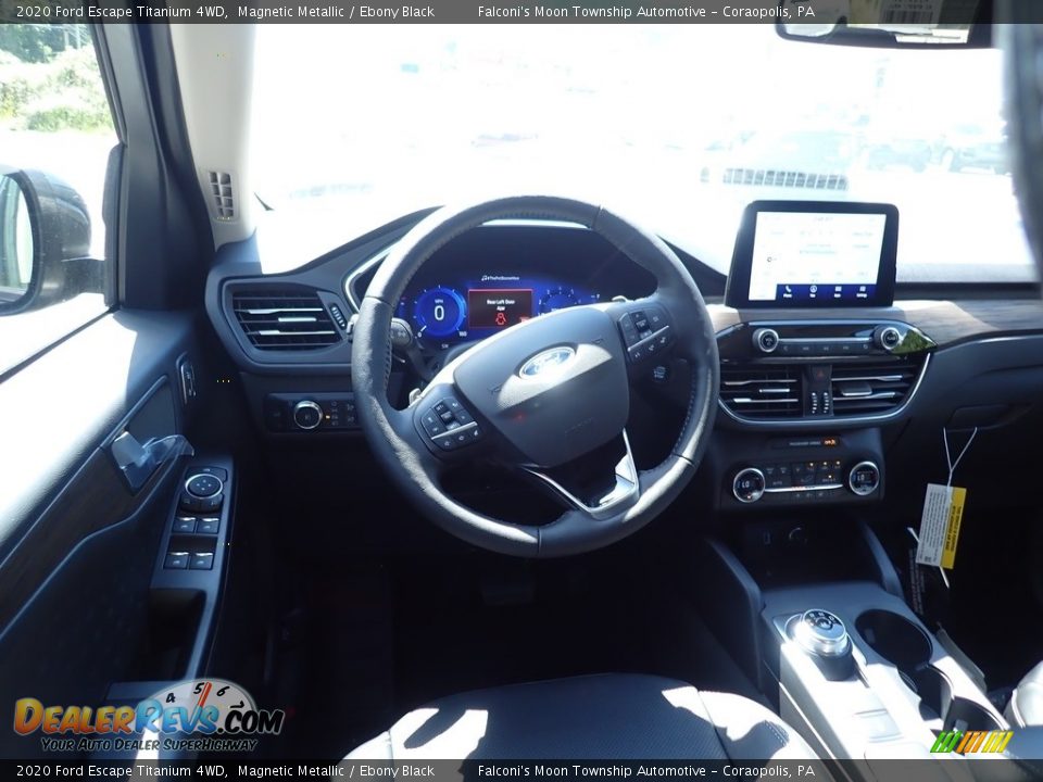 2020 Ford Escape Titanium 4WD Magnetic Metallic / Ebony Black Photo #9