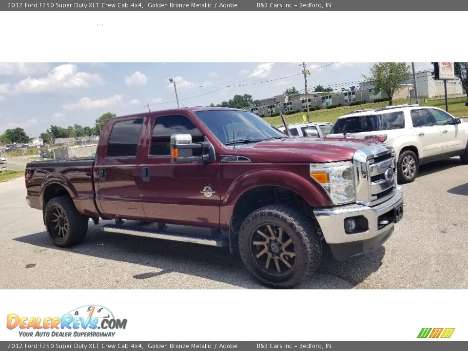 2012 Ford F250 Super Duty XLT Crew Cab 4x4 Golden Bronze Metallic / Adobe Photo #21