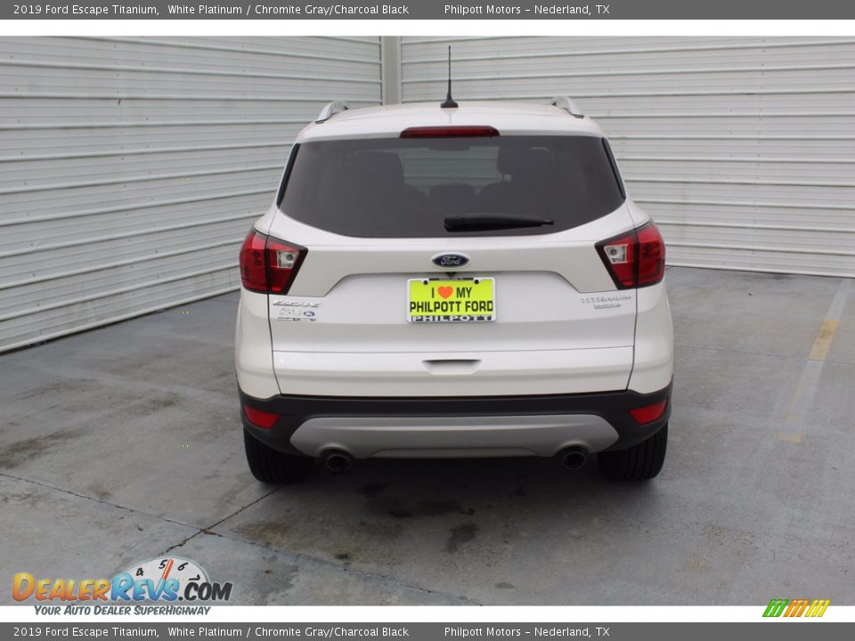 2019 Ford Escape Titanium White Platinum / Chromite Gray/Charcoal Black Photo #8