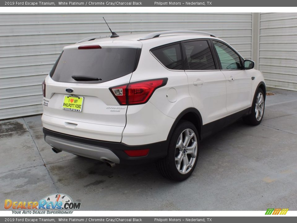 2019 Ford Escape Titanium White Platinum / Chromite Gray/Charcoal Black Photo #9