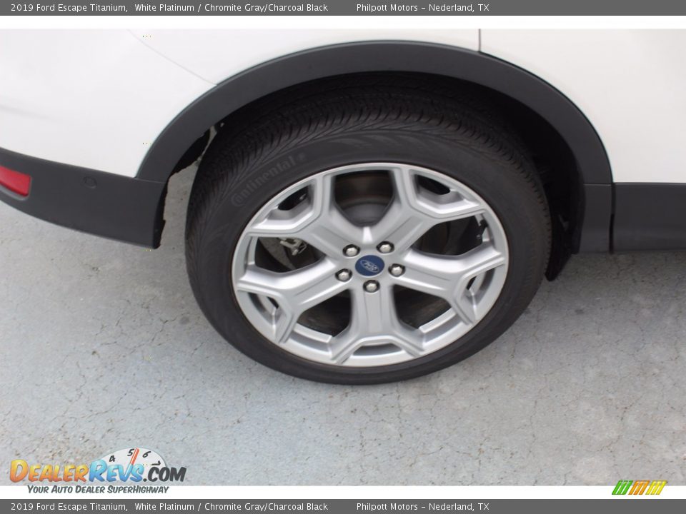 2019 Ford Escape Titanium White Platinum / Chromite Gray/Charcoal Black Photo #10