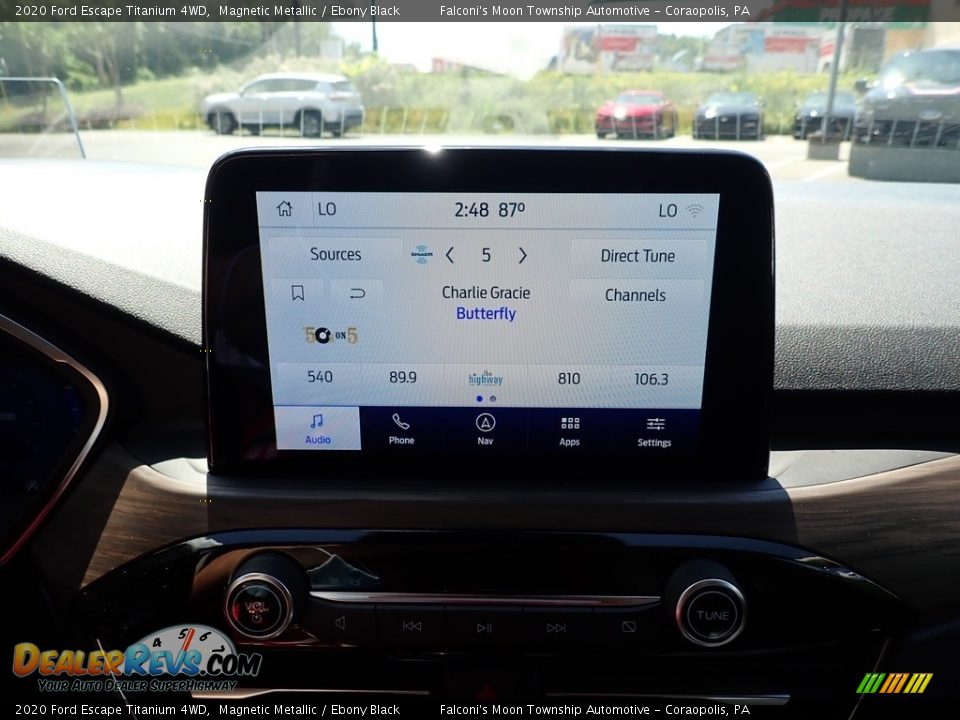 2020 Ford Escape Titanium 4WD Magnetic Metallic / Ebony Black Photo #13