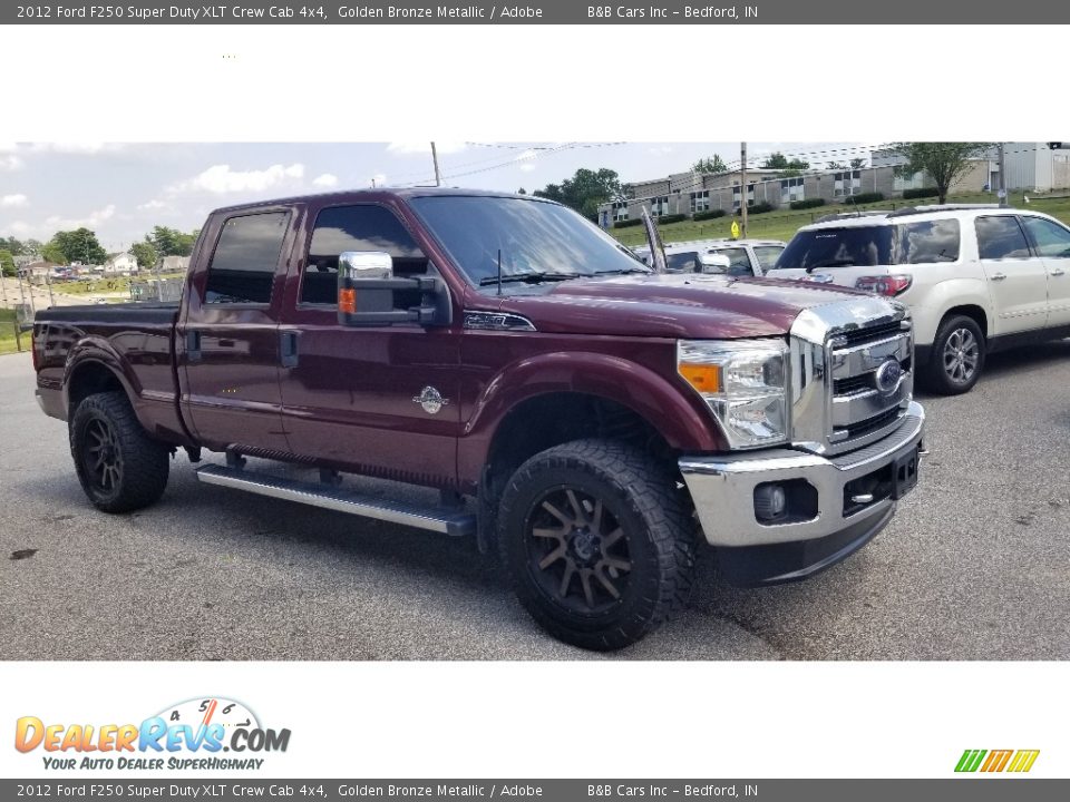 2012 Ford F250 Super Duty XLT Crew Cab 4x4 Golden Bronze Metallic / Adobe Photo #24